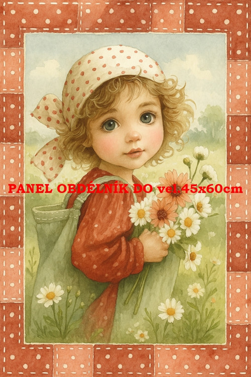 Bavlněný panel 7x10 cm