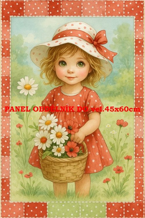 Bavlněný panel 7x10 cm