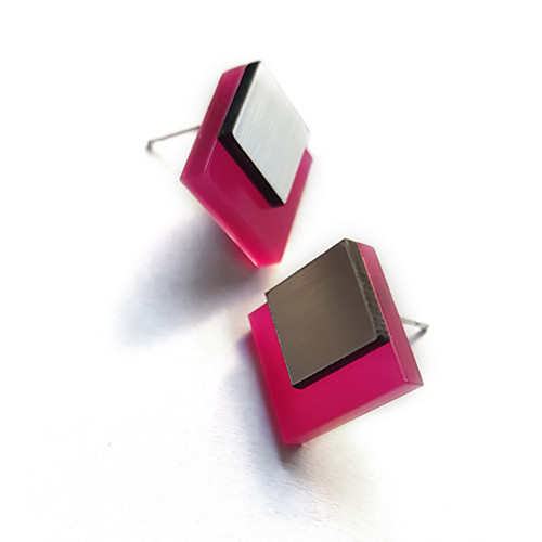 COMBI SQUARES magenta/silver 1 ks — foto 1