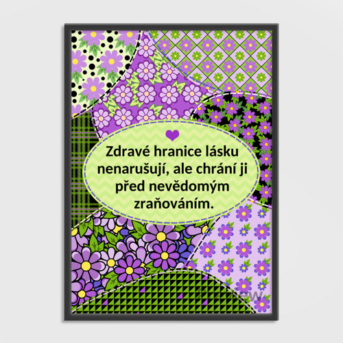 Floral sewing grafika hranice 2 - fialky