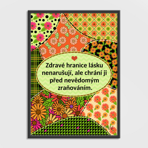 Floral sewing grafika hranice 2 - oranžády