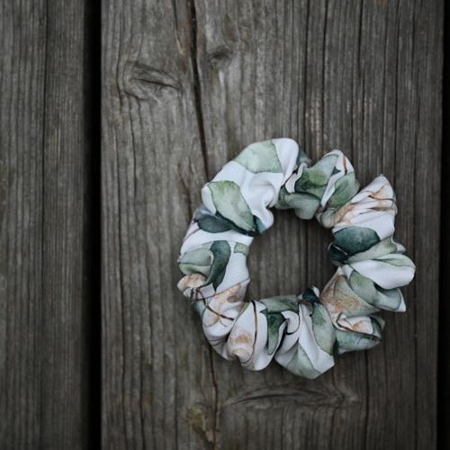 Scrunchie Eukalyptus - širší
