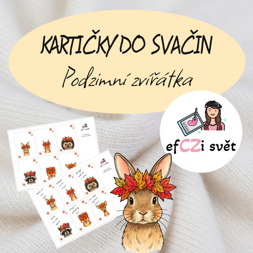 Vzkazy do svačin - PODZIMNÍ ZVÍŘÁTKA
