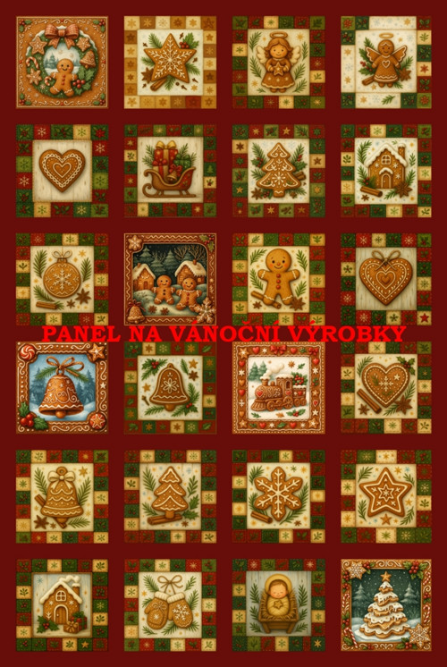 Bavlněný panel 40 x 60 cm