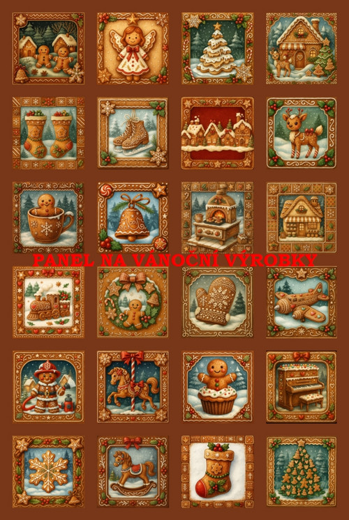 Bavlněný panel 40 x 60 cm