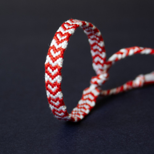 Srdíčkový náramek (13,5 cm, hotový kus)
