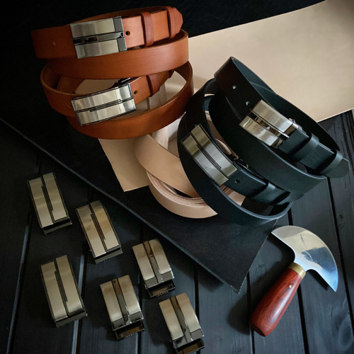 Kožený opasek (set)