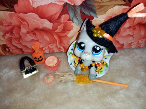 LPS - Littlest Pet Shop - sada Halloween oranž