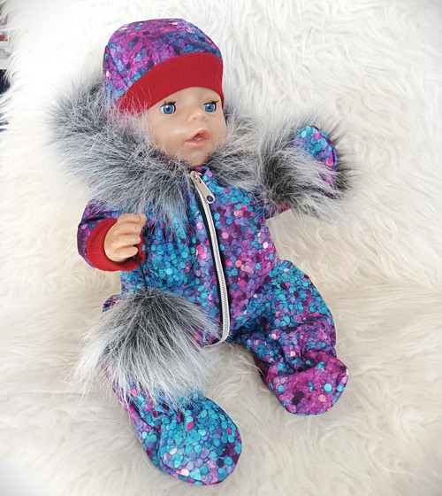 Zimní sada pro Baby Born 43cm - Glitry