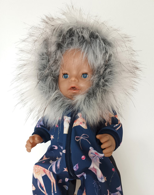 Softshellová kombinéza Baby Born 43cm - Zimní les