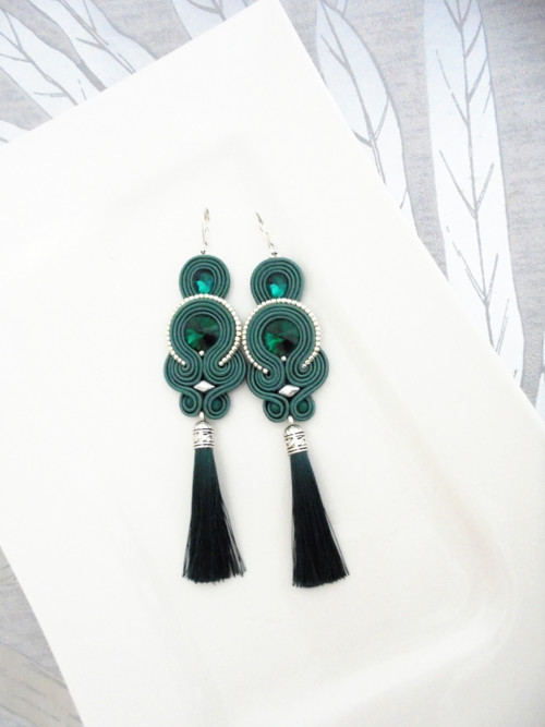 Soutache náušnice — foto 1