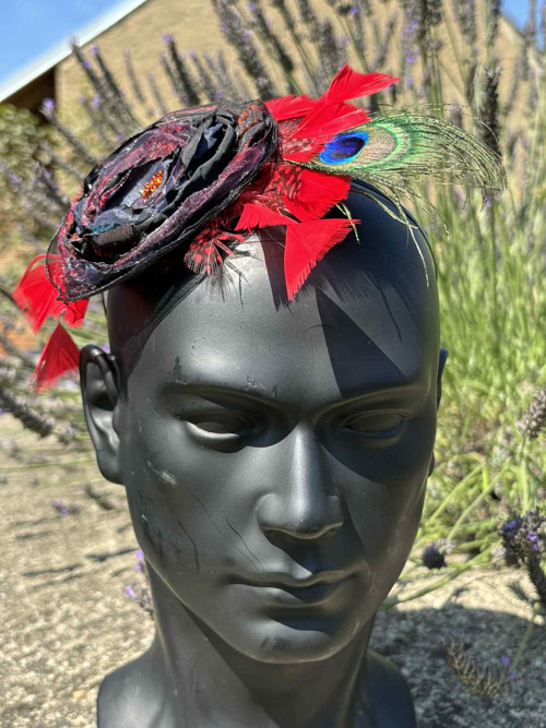 Fascinátor paví pero