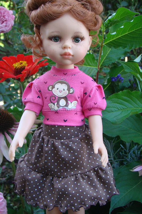 Paola Reina 32 cm - sukýnka + triko