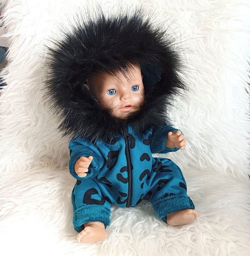 Tepláková kombinéza Baby Born 43cm - Tyrkys