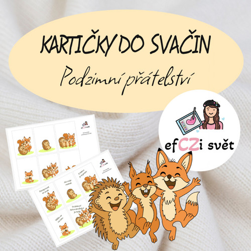 Vzkazy do svačin - PODZIMNÍ PŘÁTELSTVÍ