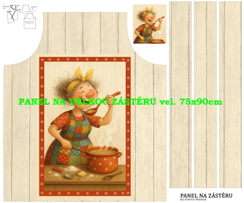 Panel na zástěru bavlna — foto 1