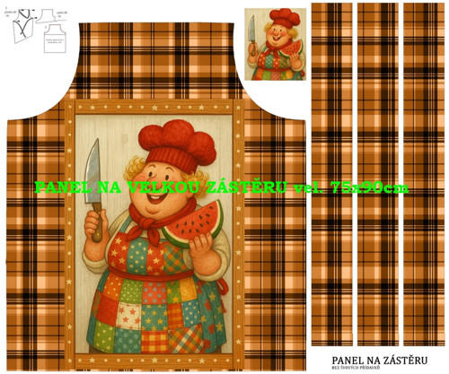 Panel na zástěru bavlna — foto 1