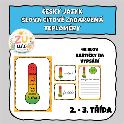 Citově zabarvená slova - Teploměry