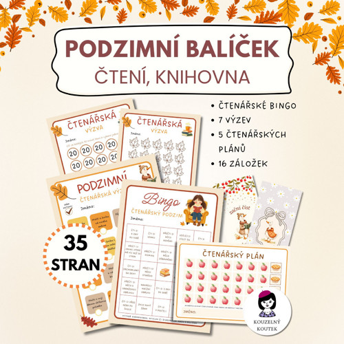 Čtenářský balíček, podzim, knihovna