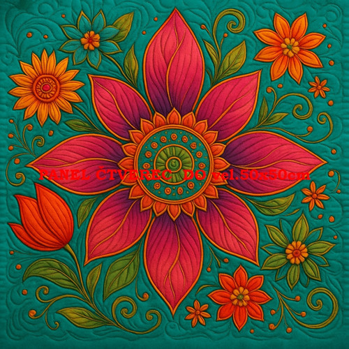 Bavlněný panel - varianty velikostí / 10 x 10cm