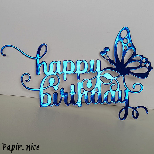 Papírový výřez HAPPY BIRTHDAY