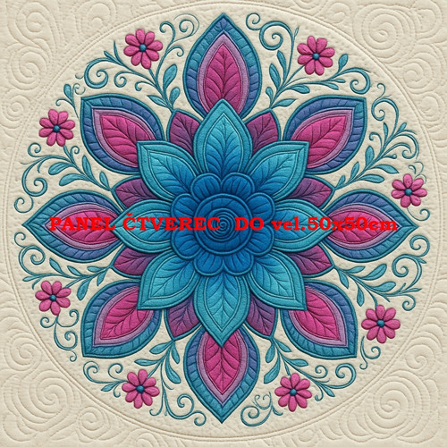 Bavlněný panel - varianty velikostí / 10 x 10cm
