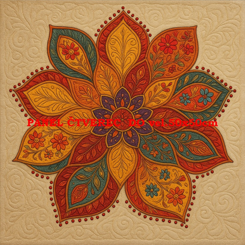Bavlněný panel - varianty velikostí / 10 x 10cm