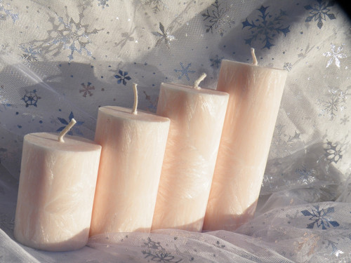 Palmové adventní schody- BEZ VŮNĚ - růžová světlá