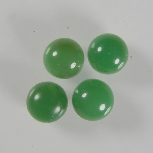 Přírodní Chryzoprasy, 2,29 ct./4 ks., 5x5 mm