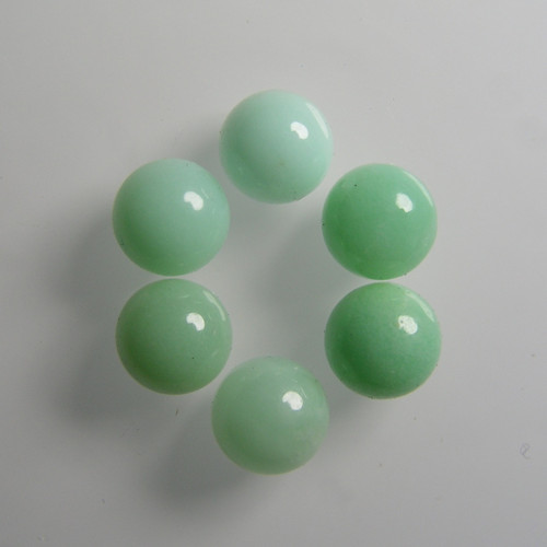 Přírodní Chryzoprasy, 3,10 ct./6 ks., 5x5 mm