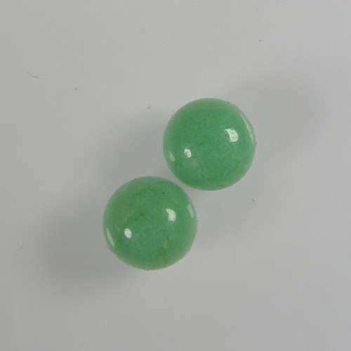 Pár přírodních Chryzoprasů, 1,14 ct./Pár, 5x5 mm