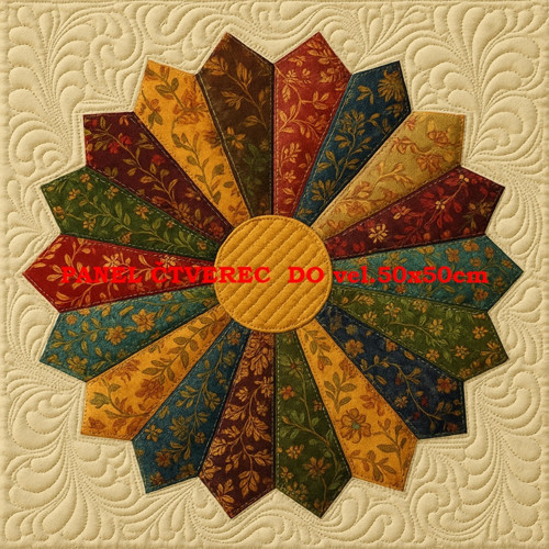Bavlněný panel - varianty velikostí / 10 x 10cm