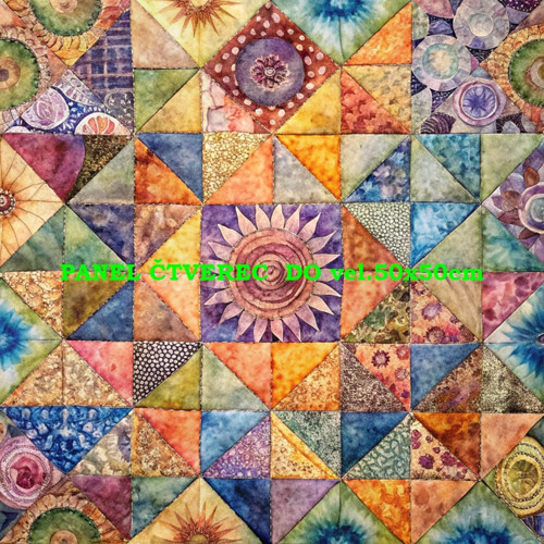 Bavlněný panel - varianty velikostí / 10 x 10cm
