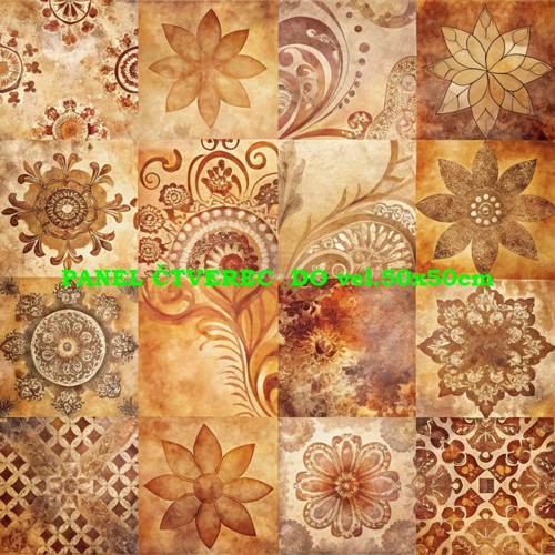 Bavlněný panel - varianty velikostí / 10 x 10cm