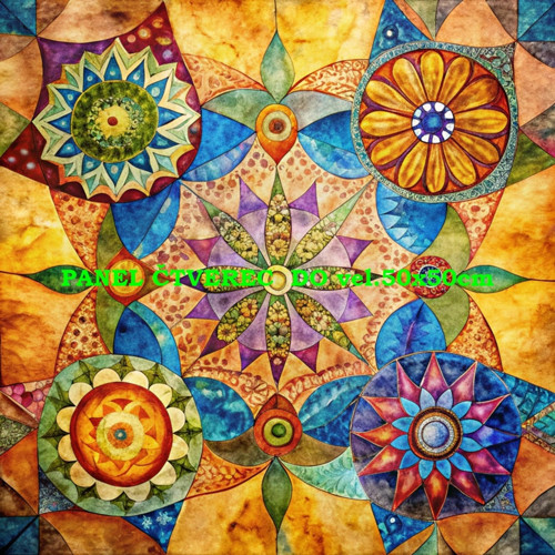 Bavlněný panel - varianty velikostí / 10 x 10cm