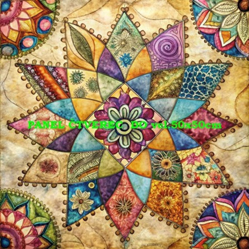 Bavlněný panel - varianty velikostí / 10 x 10cm