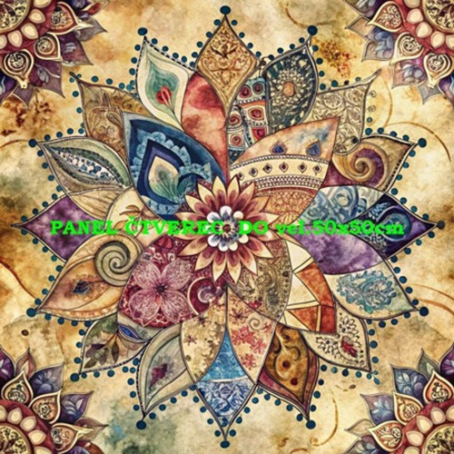 Bavlněný panel - varianty velikostí / 10 x 10cm