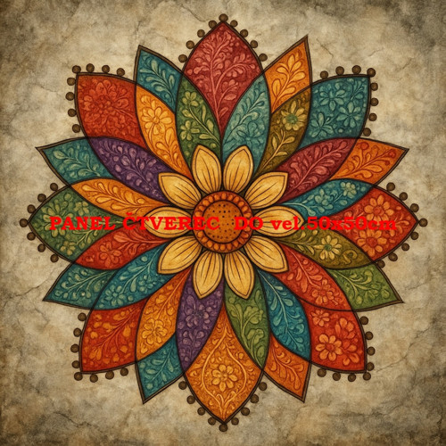 Bavlněný panel - varianty velikostí / 10 x 10cm