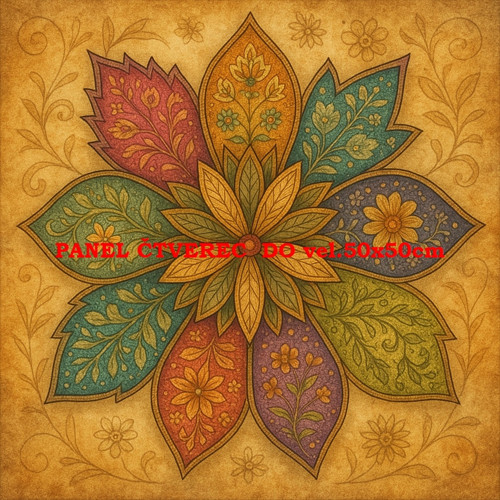 Bavlněný panel - varianty velikostí / 10 x 10cm