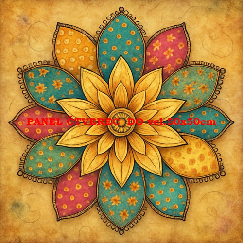 Bavlněný panel - varianty velikostí / 10 x 10cm