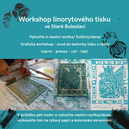 Workshop linorytového tisku (pro jednu osobu)