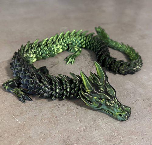 3D tištěný drak – flexibilní figurka