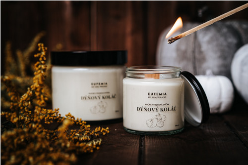 Sojová svíčka s vůní Dýňový koláč - 120 ml