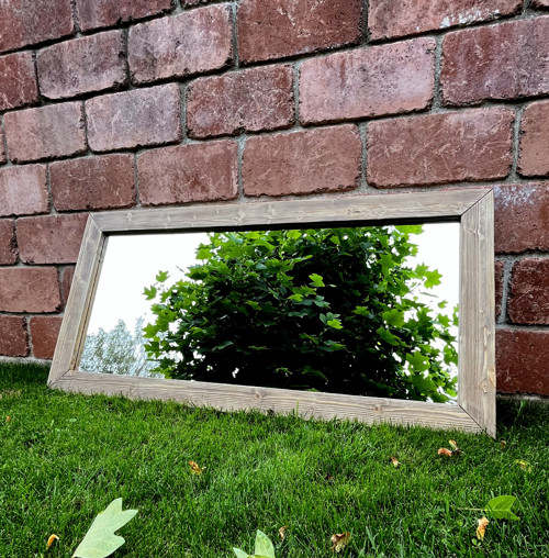 Širokoúhlé koupelnové zrcadlo 135x65 cm