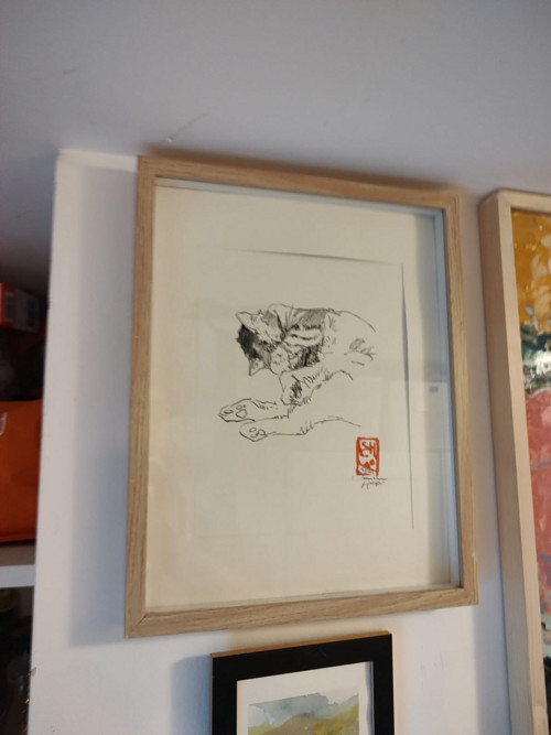 Originální kočičí perokresba — foto 1