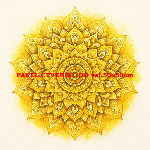 Bavlněný panel - varianty velikostí / 10 x 10cm
