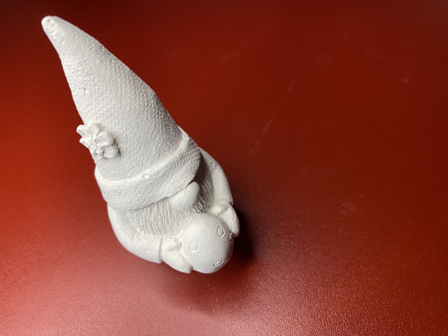 Sádrový odlitek - 3D trpaslík s vajíčkem