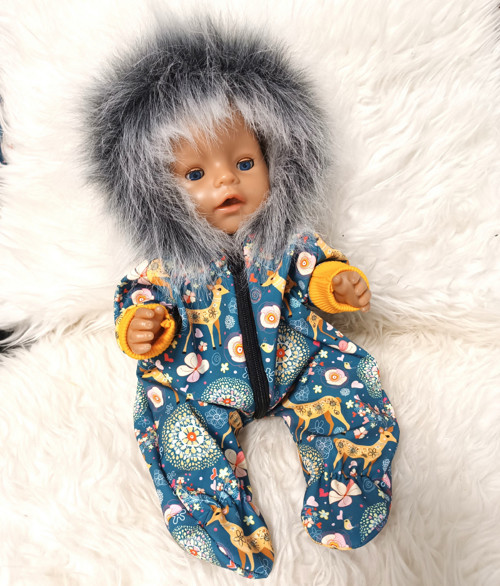 Softshellová kombinéza Baby Born 43cm - Srnky