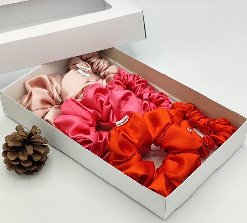 Dárková sada pink - 6 scrunchies — foto 1