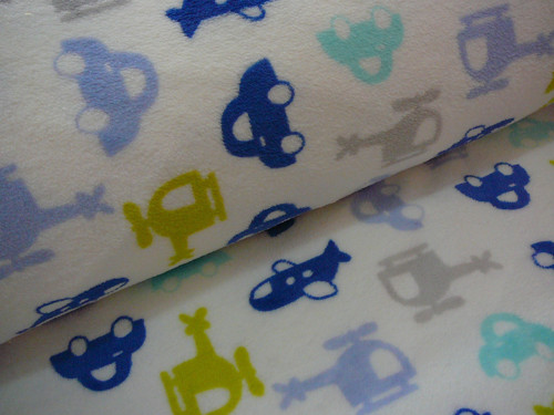 Fleece - auto, letadlo a helikoptéra - šíře 150cm